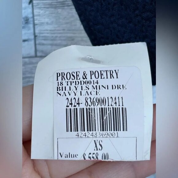 PROSE & POETRY "Billy" Flounce Fit and Flare Mini Ruffle tiered dress XS - Picture 6 of 12